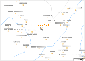 map of Los Apamates