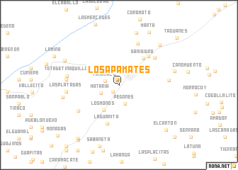 map of Los Apamates