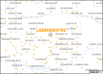 map of Los Aposentos
