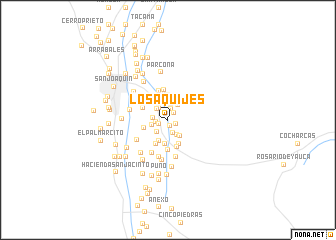 map of Los Aquíjes