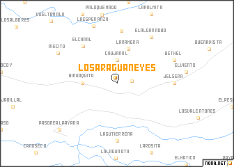 map of Los Araguaneyes