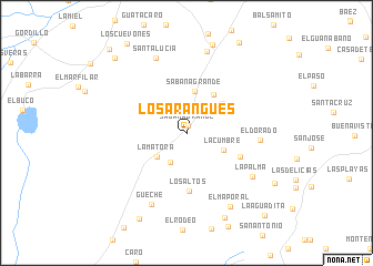 map of Los Arangues