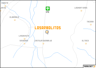 map of Los Arbolitos