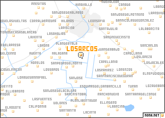 map of Los Arcos