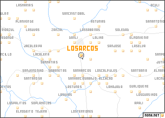 map of Los Arcos