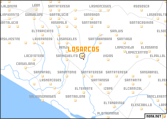 map of Los Arcos
