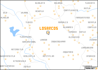 map of Los Arcos