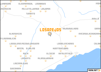 map of Los Arejos