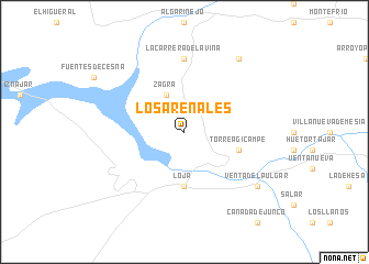 map of Los Arenales