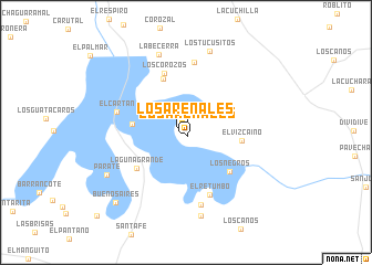 map of Los Arenales