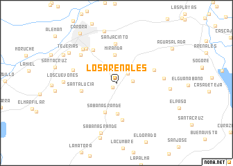 map of Los Arenales