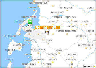 map of Los Arenales