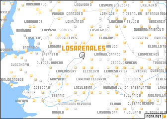 map of Los Arenales