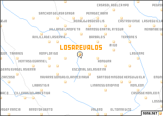 map of Los Arévalos