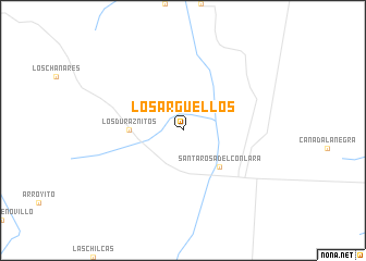 map of Los Argüellos