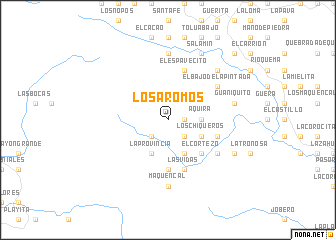 map of Los Aromos