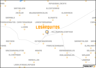 map of Los Arquitos