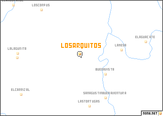 map of Los Arquitos