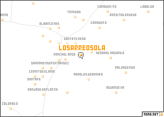 map of Los Arreosola