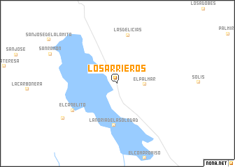 map of Los Arrieros