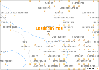 map of Los Arroyitos