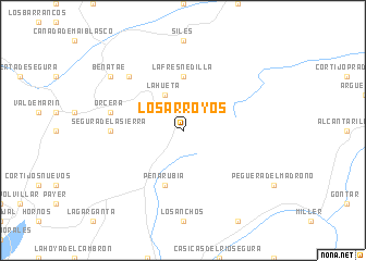 map of Los Arroyos