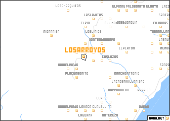 map of Los Arroyos