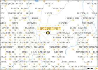 map of Los Arroyos