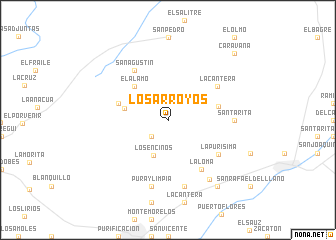 map of Los Arroyos