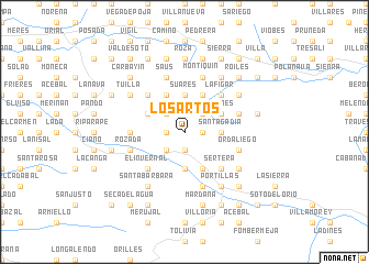 map of Los Artos