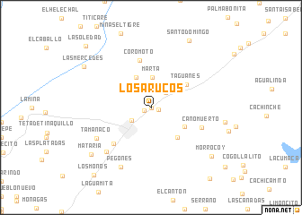 map of Los Arucos