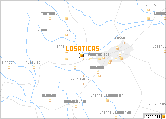 map of Los Áticas