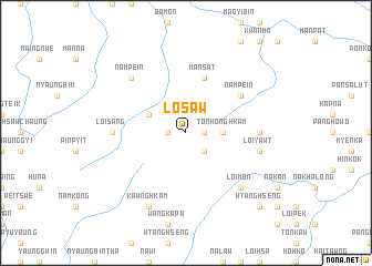 map of Lösaw