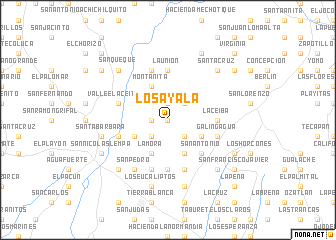 map of Los Ayala