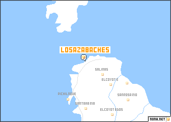 map of Los Azabaches