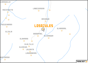 map of Los Azules