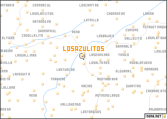 map of Los Azulitos