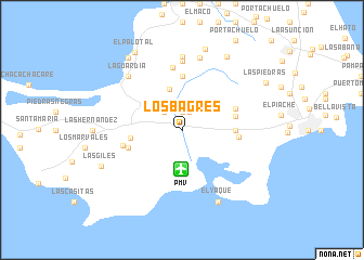 map of Los Bagres