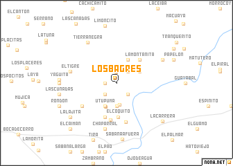 map of Los Bagres