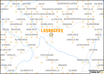 map of Los Bagres