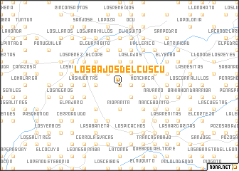 map of Los Bajos del Cuscú