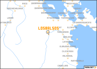 map of Los Balsos