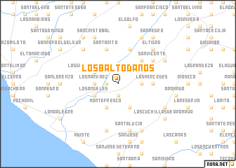 map of Los Baltodanos