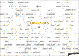map of Los Bambúes