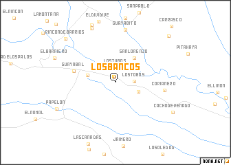 map of Los Bancos