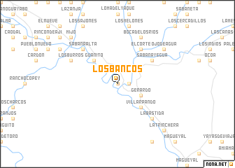 map of Los Bancos