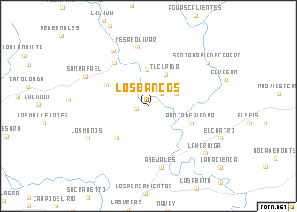 map of Los Bancos