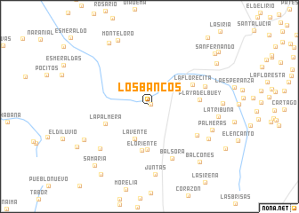 map of Los Bancos