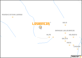 map of Los Bancos