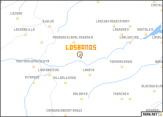 map of Los Baños